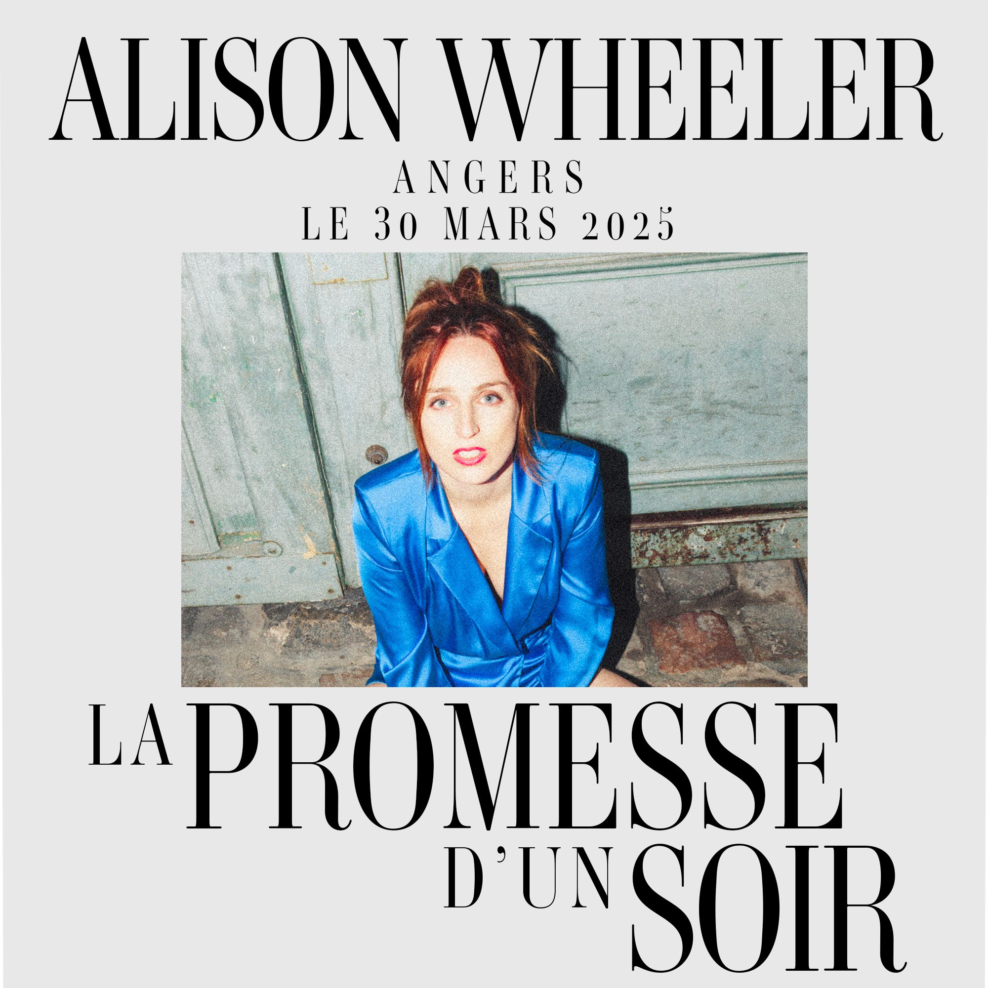 Spectacle : Alison Wheeler : La promesse d