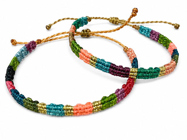 Réalisez votre bracelet en micro-macramé