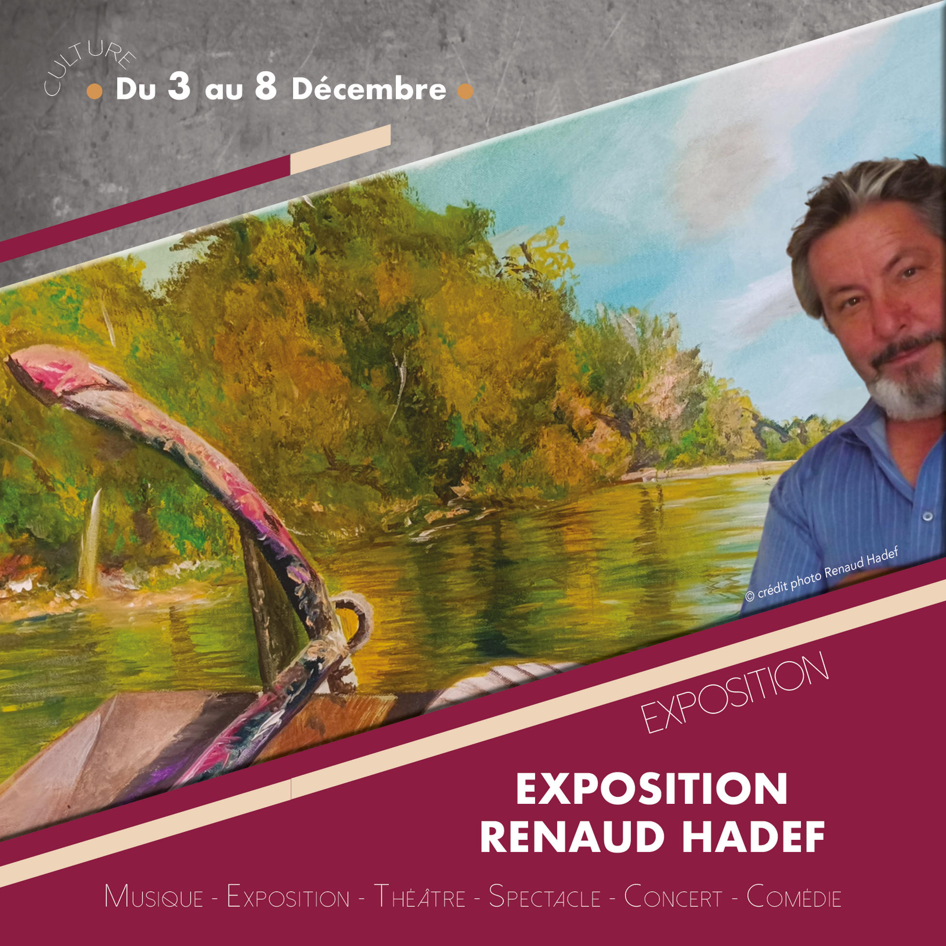 Exposition Renaud Hadef Du 3 au 8 déc 2024