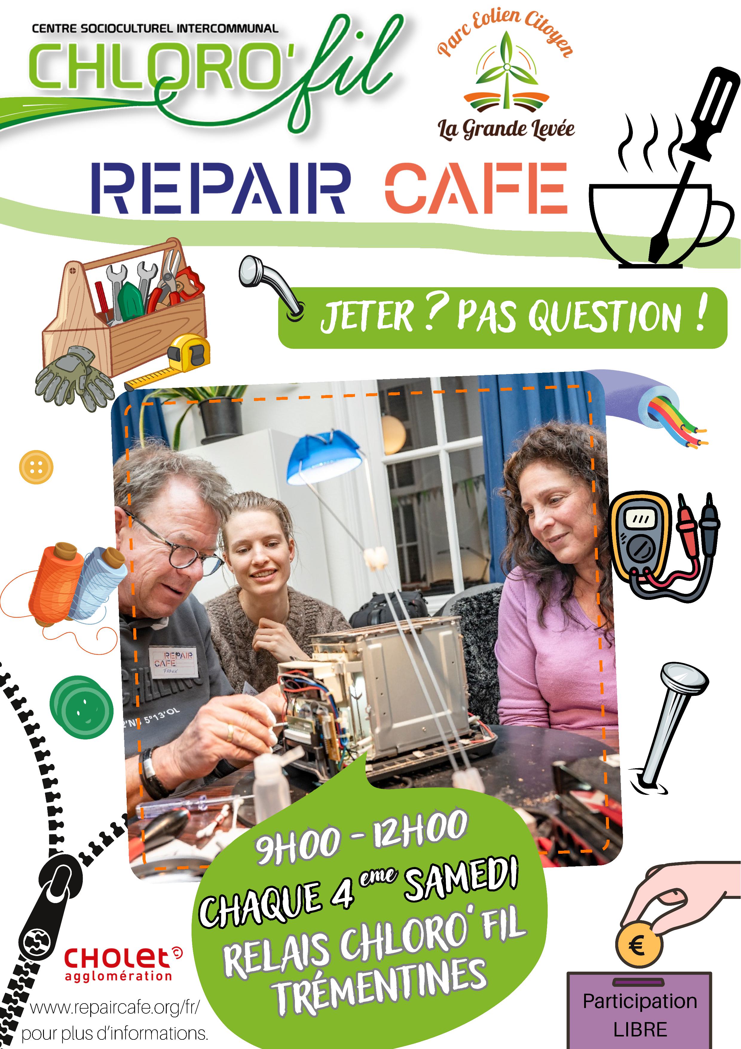 REPAIR CAFÉ TRÉMENTINES Du 23/11/2024 au 25/1/2025