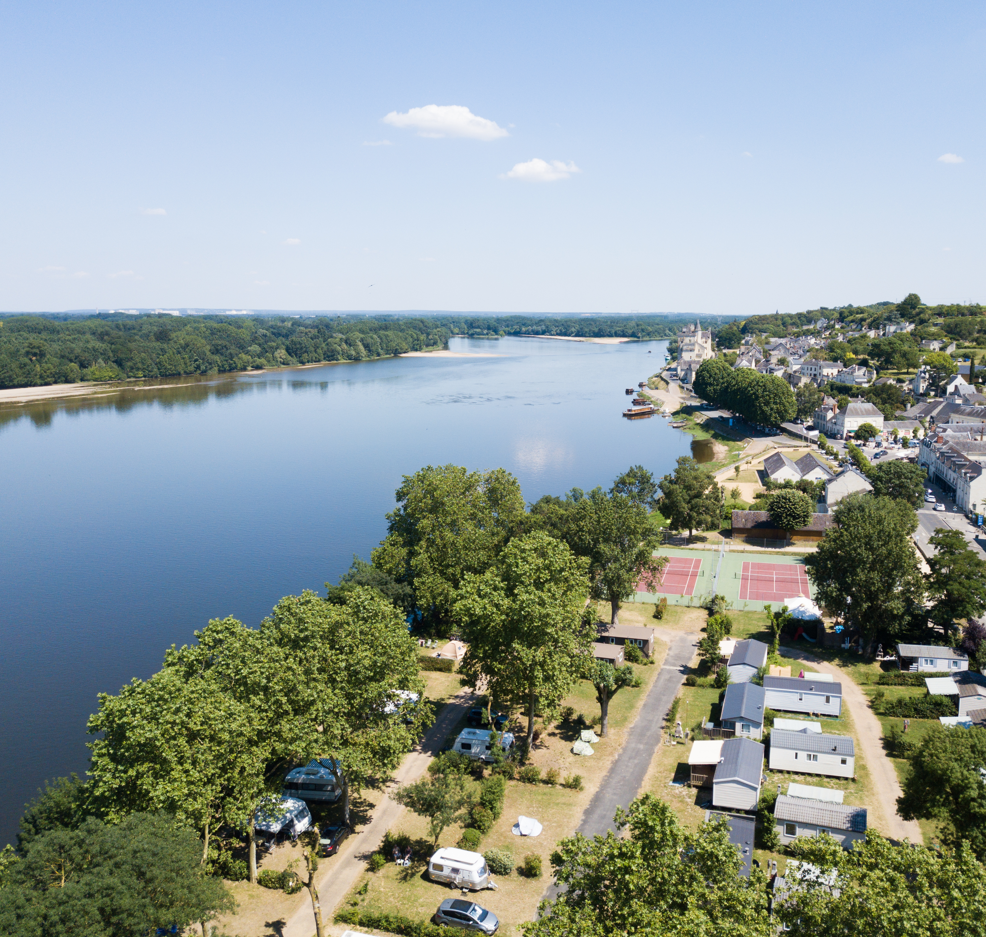 Camping L'Isle Verte in Montsoreau near Saumur | Anjou Tourisme