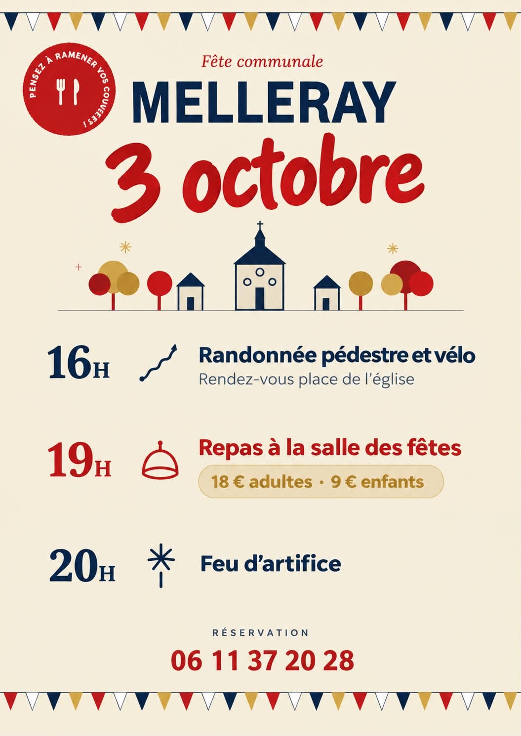 Fête communale avec randonnée repas et feu d’artifice