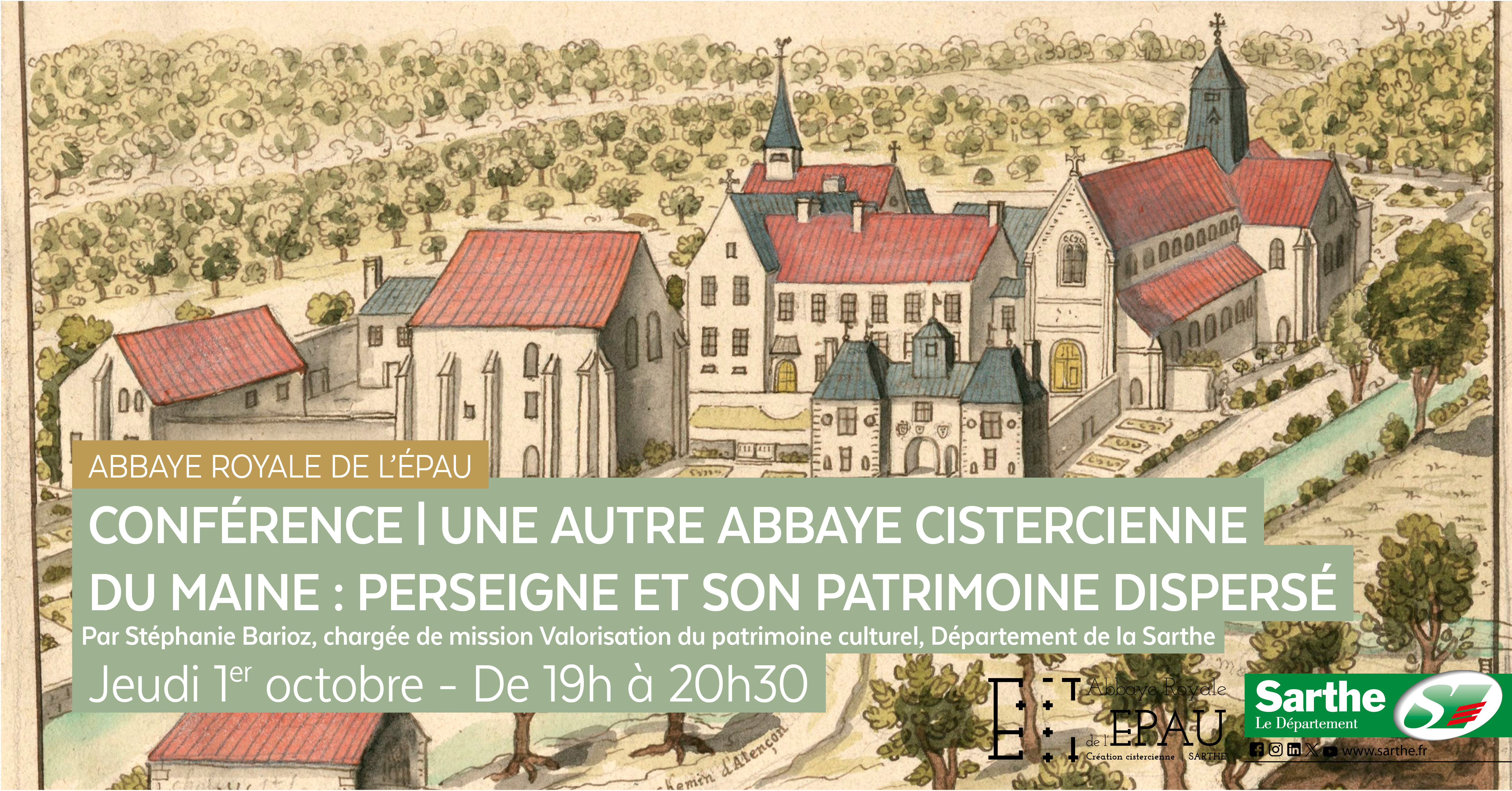 Conférence : une autre abbaye cistercienne du Maine, Perseigne et son patrimoine dispersé