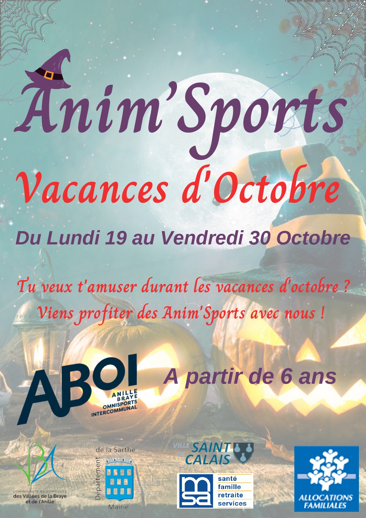 Anim’Sports de l’ABOI – vacances d’octobre