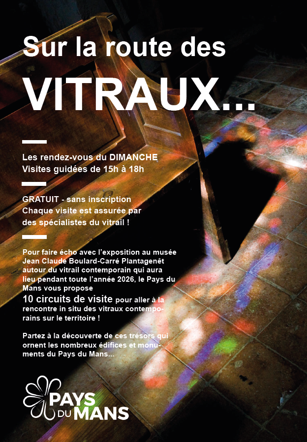 Sur la route des VITRAUX…Église de Challes et Église de Saint-Mars d’Outillé