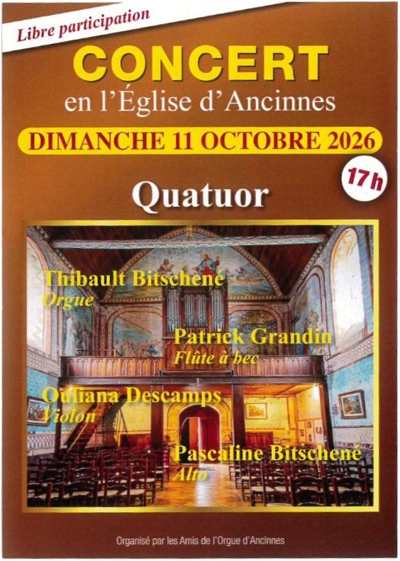Concert d’orgue en quatuor