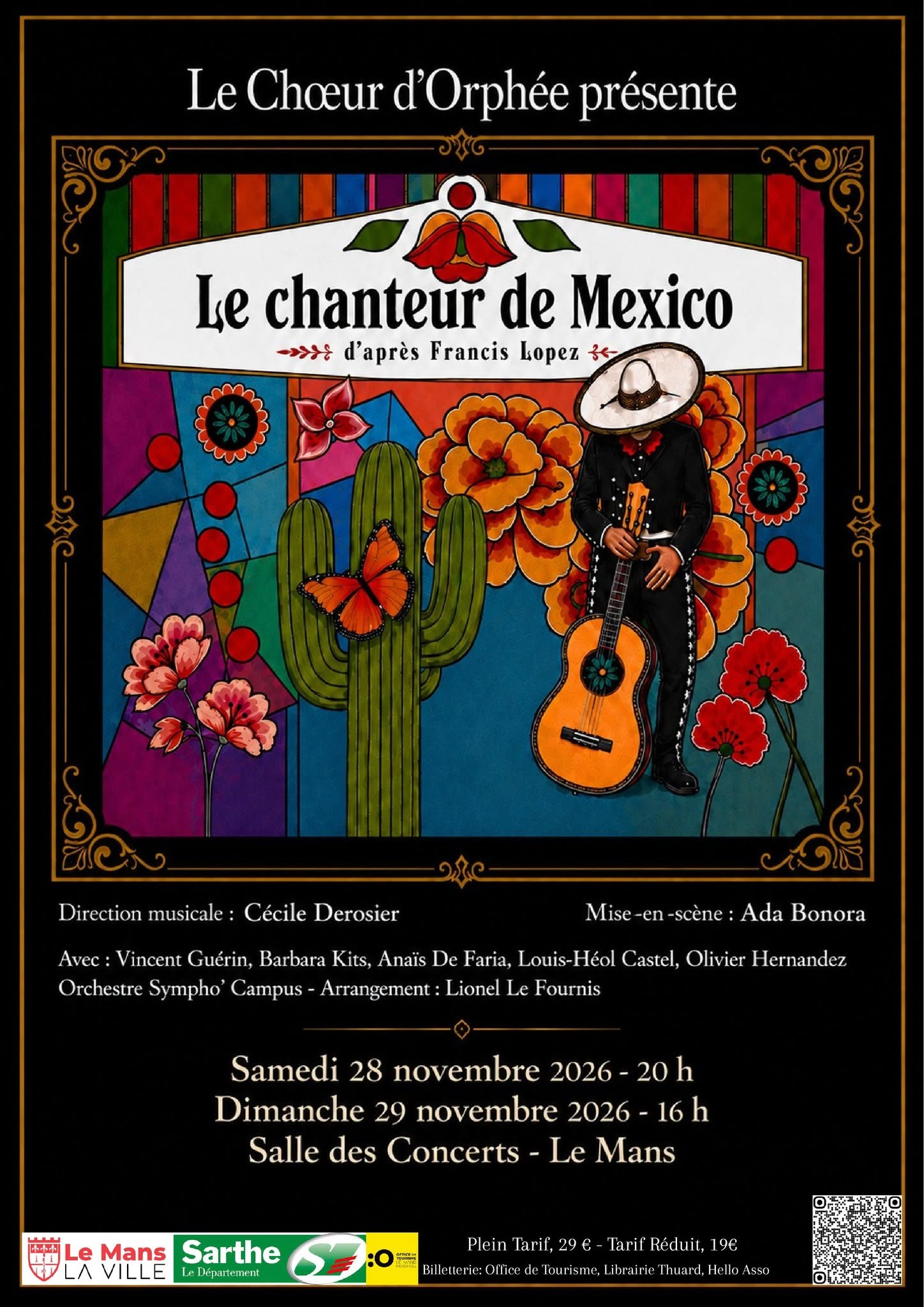 Opérette « Le Chanteur de Mexico » d’après Francis LOPEZ – Par le Choeur d’Orphée