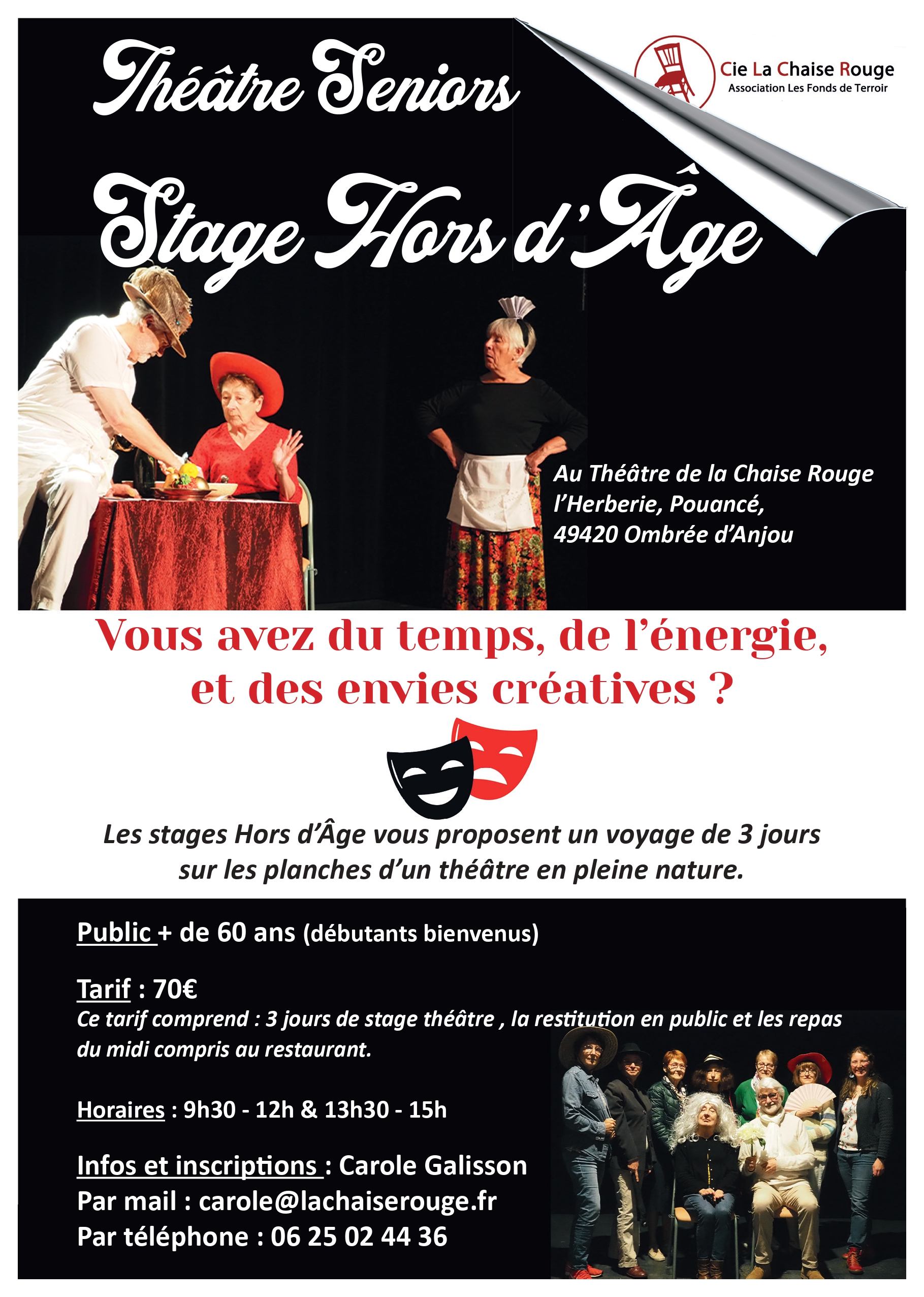 Stages théâtre seniors "Hors d