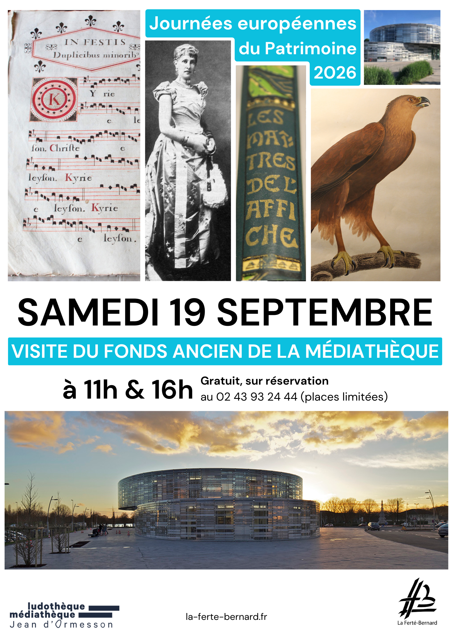 Journées du Patrimoine – Médiathèque Jean d’Ormesson