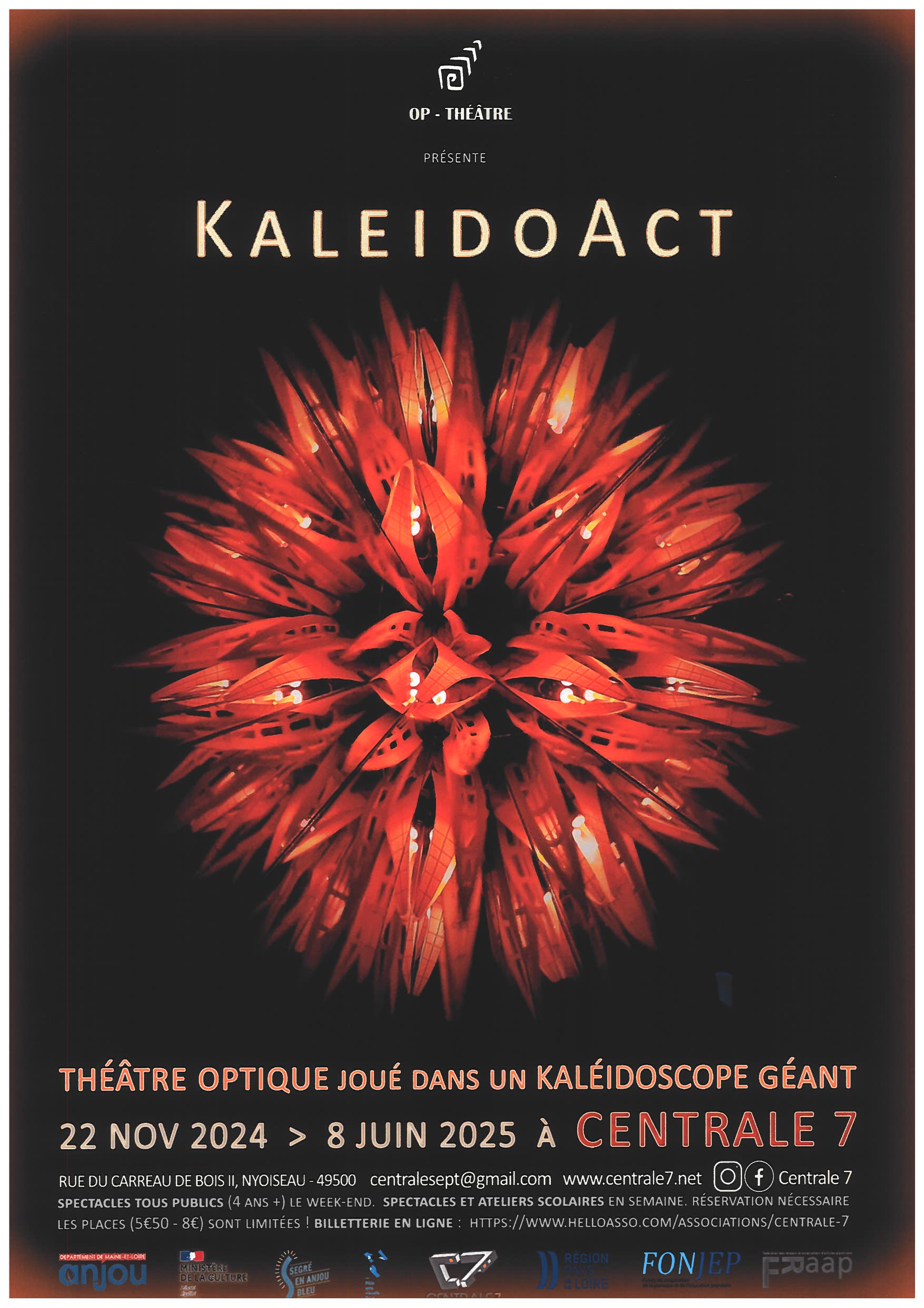 KaleidoAct - Centrale 7 Du 22/11/2024 au 8/6/2025