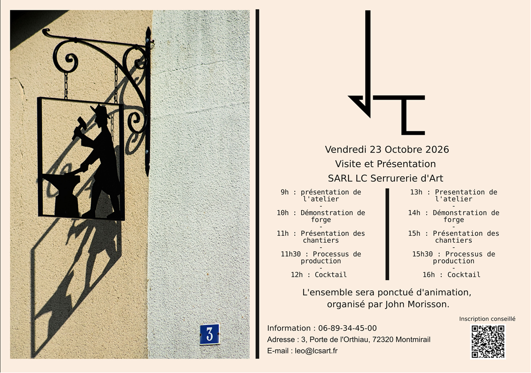 Visite et Présentation de la SARL LC Serrurerie d’Art