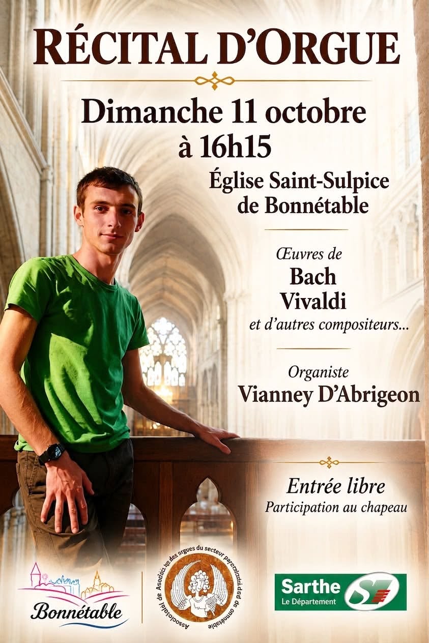 Récital d’orgue – REPORTÉ À UNE DATE ULTÉRIEURE