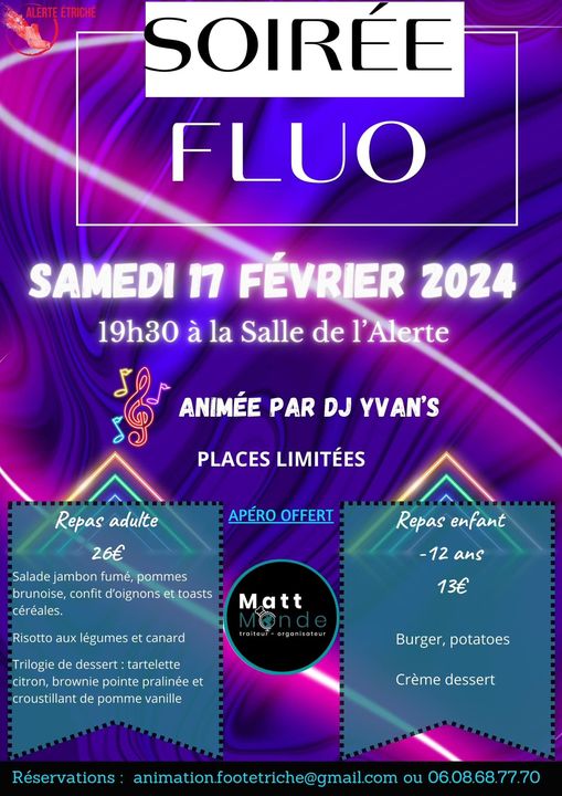 Soirée Ambiance Fluo – Groupe avs
