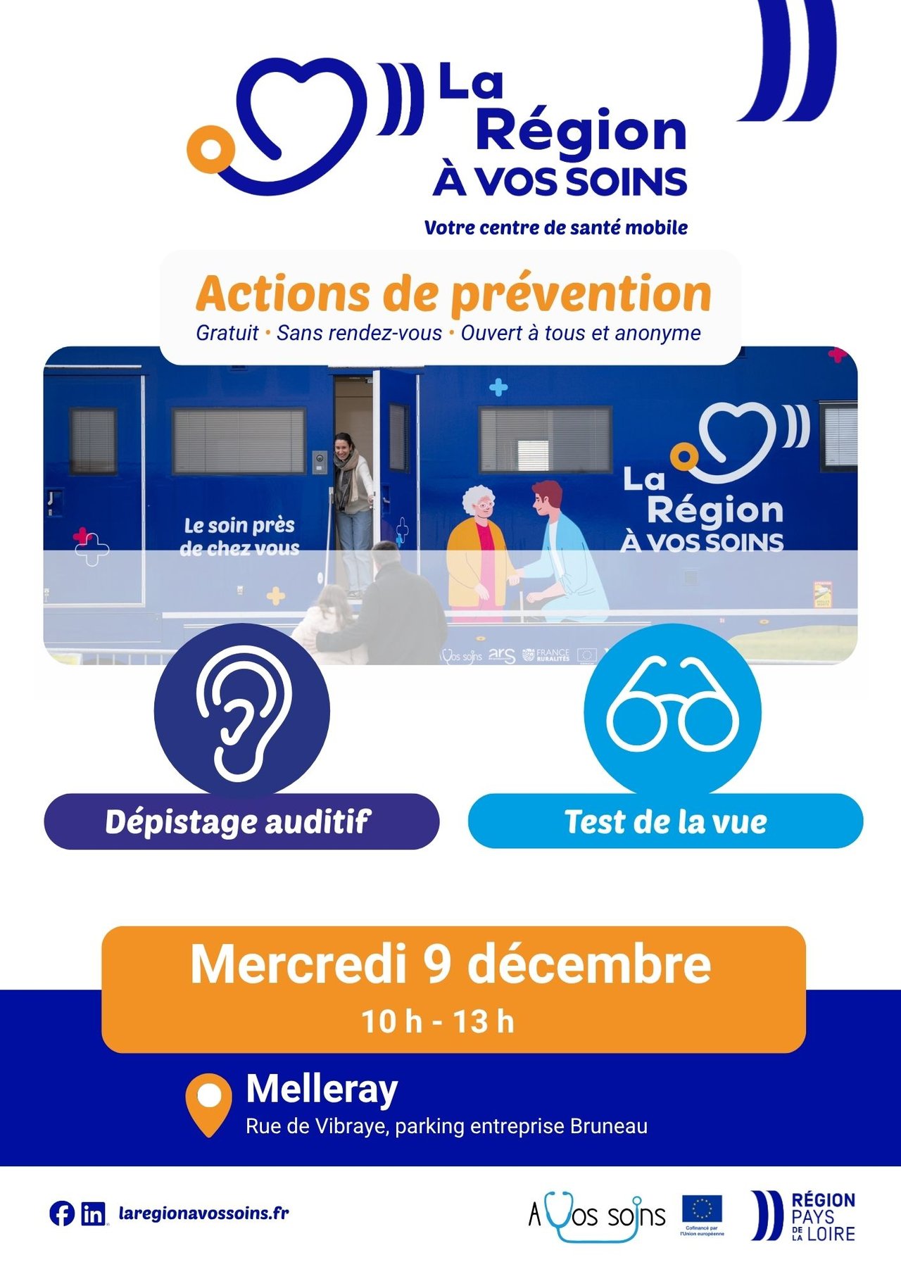 Test de la vue et dépistage auditif