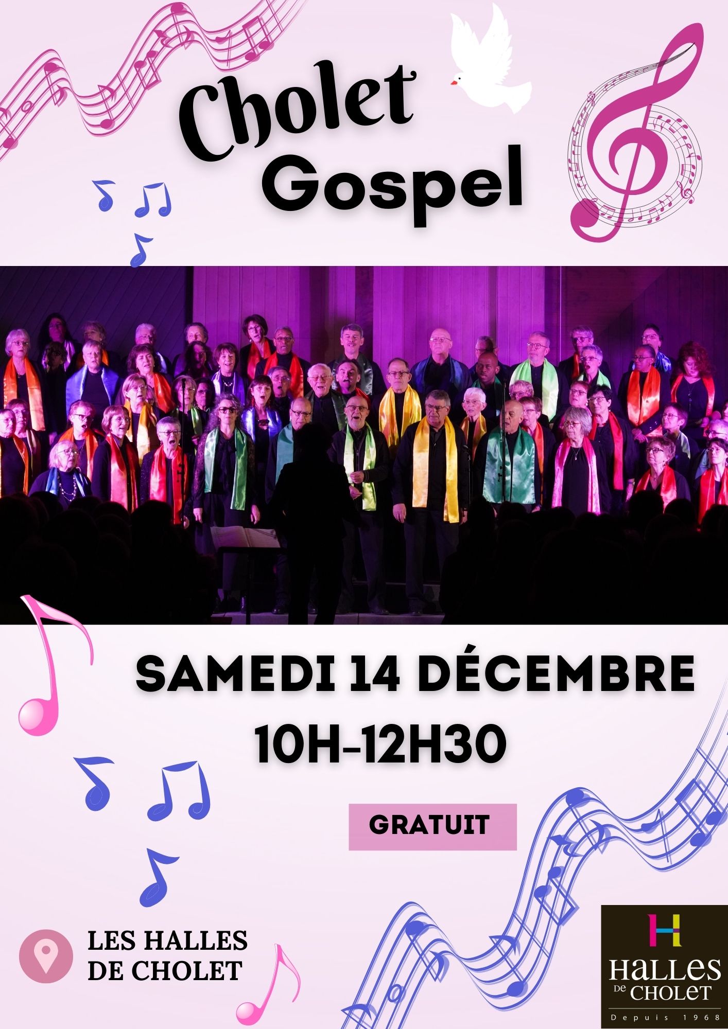 ANIMATION MUSICALE AVEC CHOLET GOSPEL Le 14 déc 2024