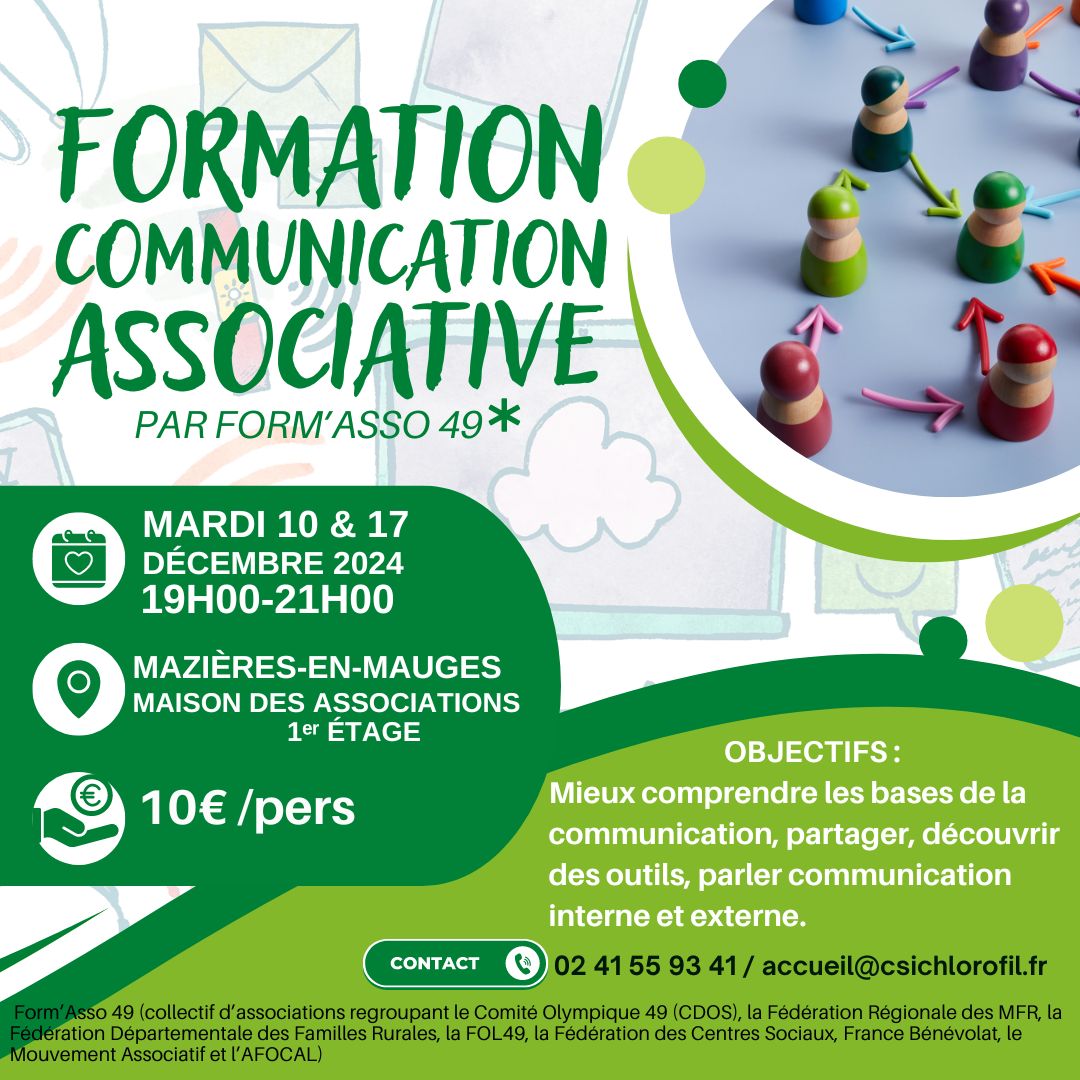 FORMATION COMMUNICATION ASSOCIATIVE Du 10 au 17 déc 2024