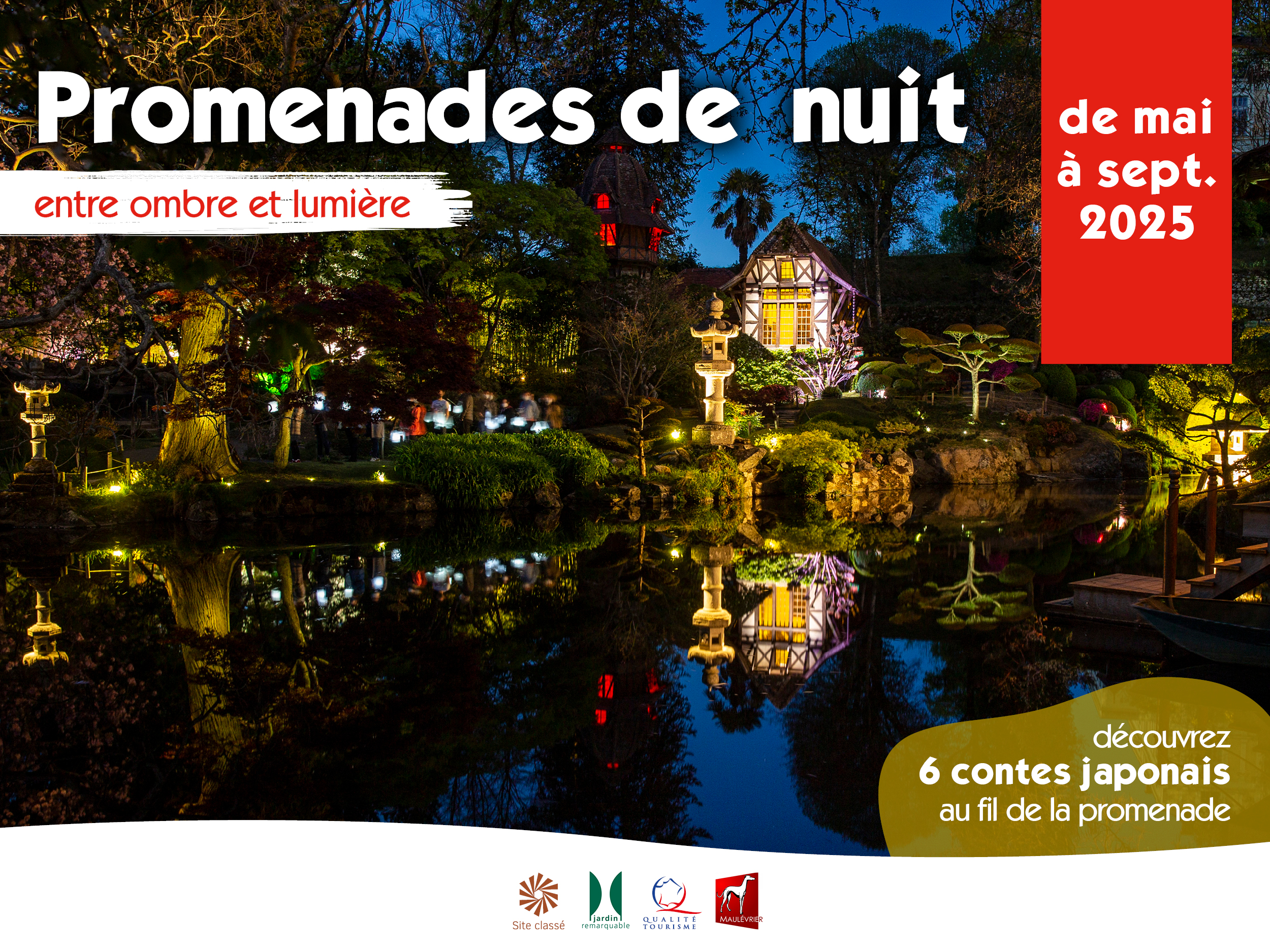 Jardin de nuit au Parc oriental de Maulévrier Du 1 mai au 28 sept 2025