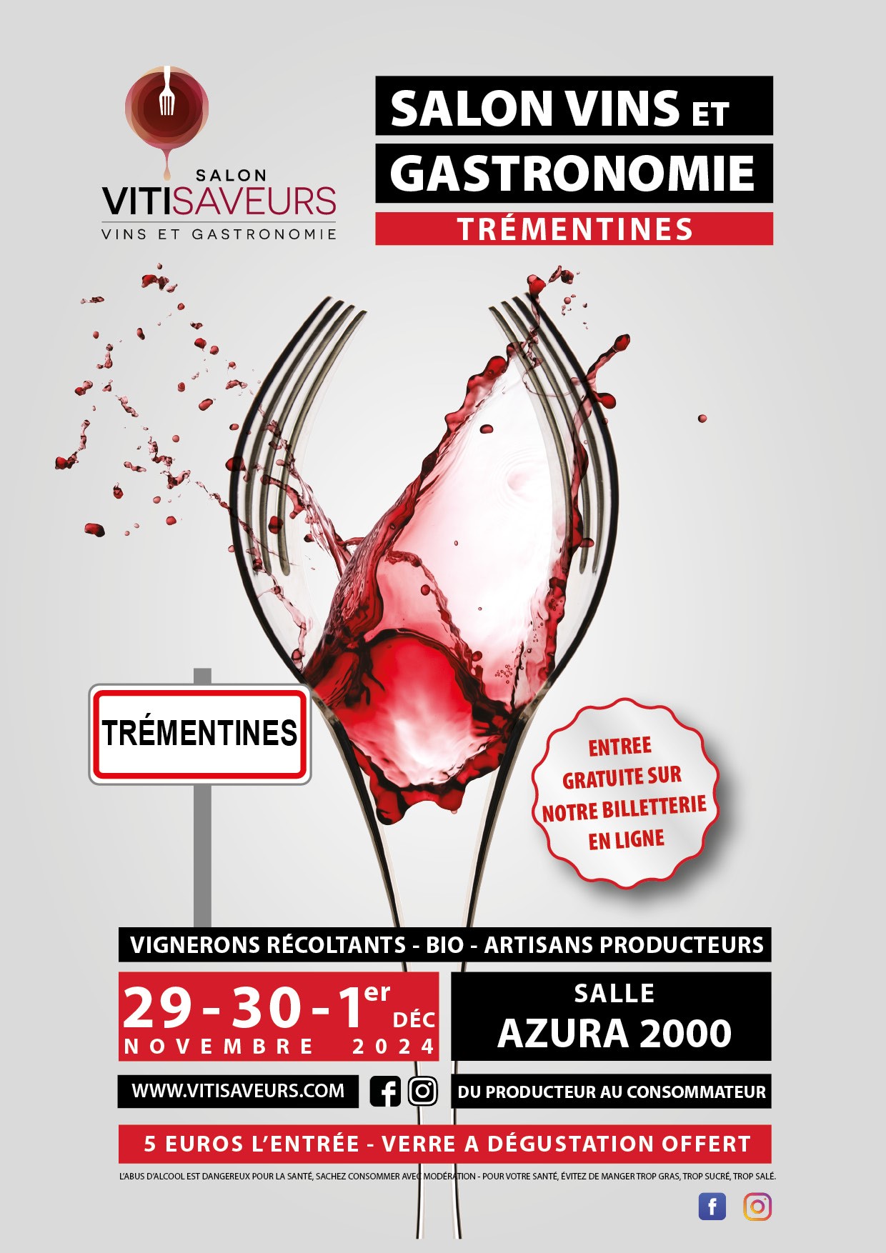 SALON DES VINS ET DE LA GASTRONOMIE VITISAVEURS Du 29 nov au 1 déc 2024