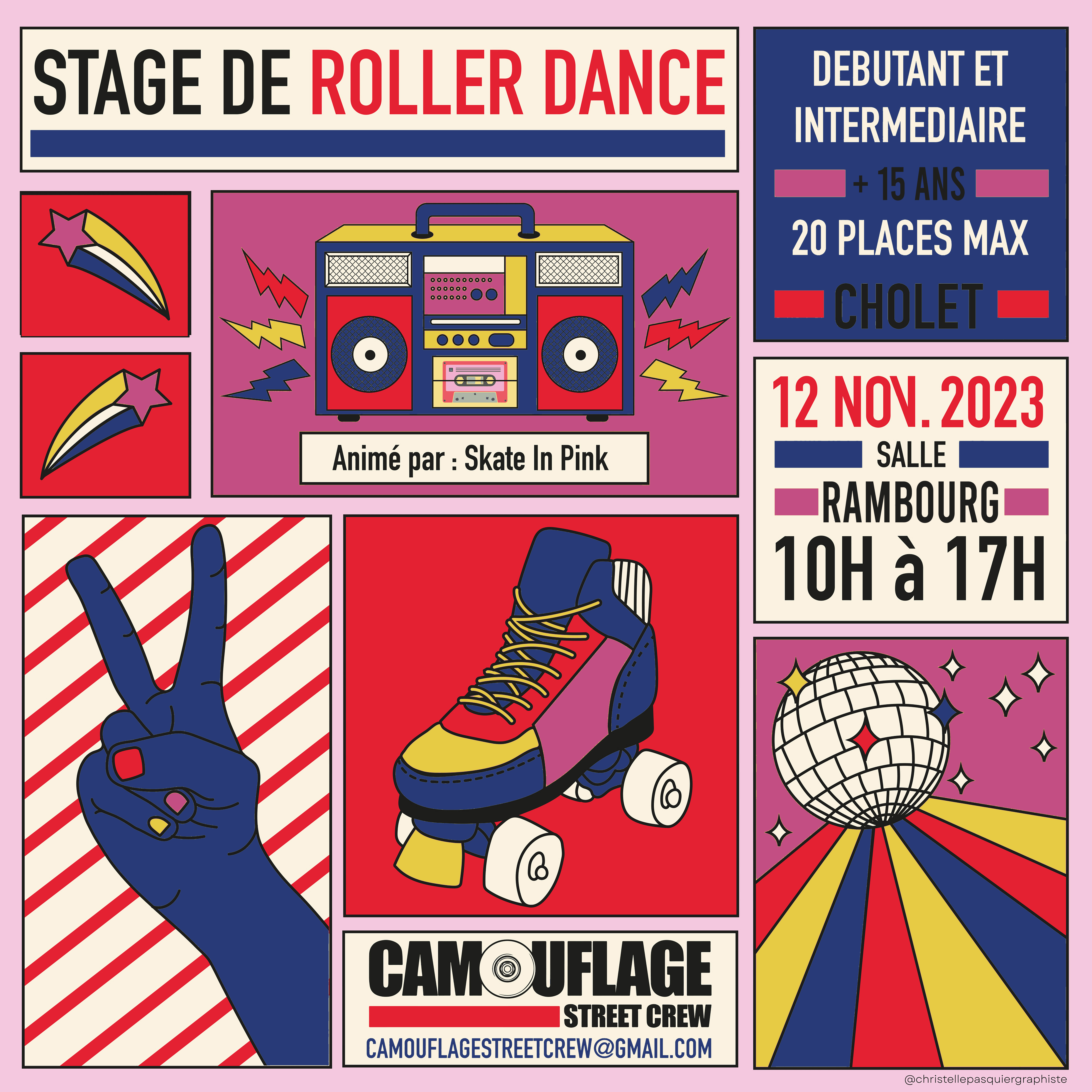 STAGE ROLLER DANCE AVEC SKATE IN PINK Le 24 nov 2024