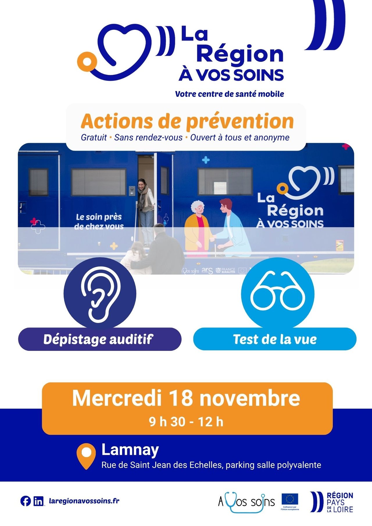 Test de la vue et dépistage auditif