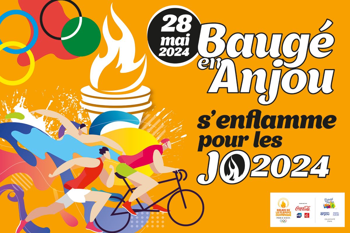 PASSAGE DU RELAIS DE LA FLAMME OLYMPIQUE À BAUGÉ Le 28 mai 2024